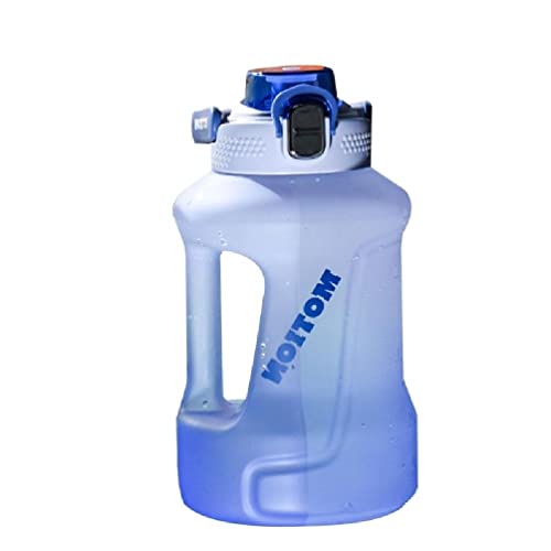 YIAGXIVG Botella de agua con pajita, material plástico, reutilizable, duradero, sin BPA, con botella de transporte, botellas de agua deportivas para niños