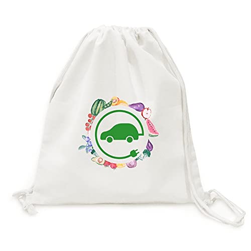 Sac en tissu pliable pour fruits au marché et courses en véhicule