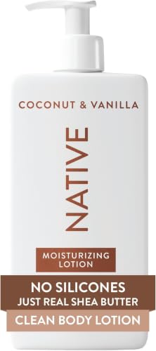 Image of Native Body Lotion, Coconut & Vanilla, 48-Hour Hydration for Dry & Sensitive Skin, Made with Plant-Based Moisturizers like Shea Butter, Silicone & Paraben Free, 16.5 fl oz (Pack of 6)