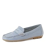Marco Tozzi Damen Mokassin weiches Feel Me Fußbett Komfortabel, blau (LT.Blue), 40 EU
