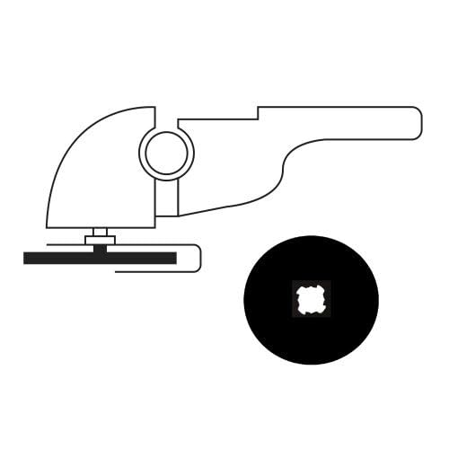 LUKAS-ERZETT - 50 dischi da taglio T41 per acciaio INOX, 125 x 1,0 mm, dritti | con X-LOCK | A46U-BF - 13,5 x 13,5 x 10 cm