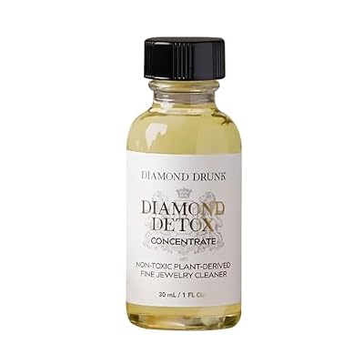 Diamond Drunk Concentrate Refill - Non-Toxic, Fine Jewelry Cleaner for Diamond, Gold, & Platinum Rings & More - 2 Months Supply of Safe, Sustainable Cleaner to Restore Shine - Lemon Drop (1 fl oz)