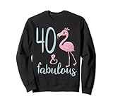 40 bday outfit da donna favoloso fenicottero regalo per 40° compleanno felpa