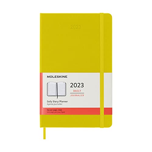 モレスキン 手帳 2023年 1月始まり 12カ月 デイリーダイアリー ハードカバー ラージサイズ ヘイイエロー DHM612DC3Y23
