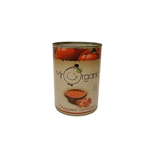 Mr Organic Lot de 4 boîtes à tomates hachées 400 g
