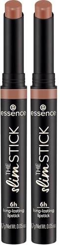 essence The Slim Stick n. 101 - Rossetto, colore beige nude, lunga durata, nutriente, effetto immediato, colori intensi, opaco, vegano, senza profumo, senza alcool, senza parabeni, 1 confezione da 2,7