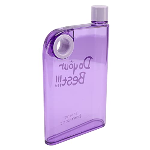 Vistreck Slim Flat Water Bottle, Space-Saving Design for Travel (Purple)