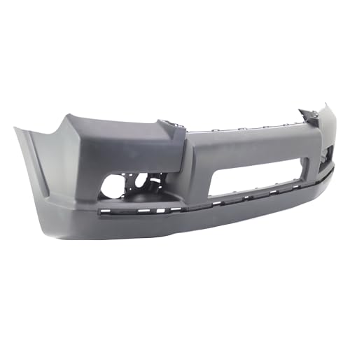 Image of FitParts Compatible with Toyota 4Runner 2010-2013 Front Bumper Cover | Primed, Chrome Finish, With Chrome Trim, Ready to Paint, OEM 5211935909, TO1000364