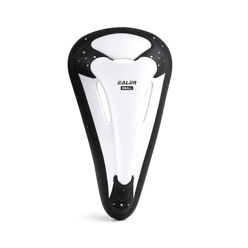 EALER Mens & Boys Lightweight Vented Athletic Cup Soft-Rim Comfort Groin Protector Shock-Absorbing Impact Guard for Baseball Football Lacrosse Hockey Boxing & MMA Youth & Adult