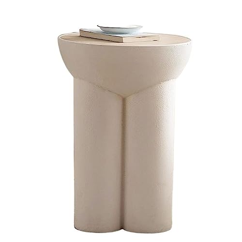 WFchenj222-6 Mesa de Centro, Mesa Decorativa Redonda, Mesa Auxiliar Redonda pequeña, mesita de Noche, Mesa de cóctel, Mesa de Aperitivos for Espacios pequeños, 15,7 x 22 Pulgadas Mesa Auxiliar
