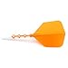 CUESOUL ROST T19 Integrated Dart Shaft and Flights 33mm Orange Big Wing Shape-Say Goodbye to Falling Dart Flight