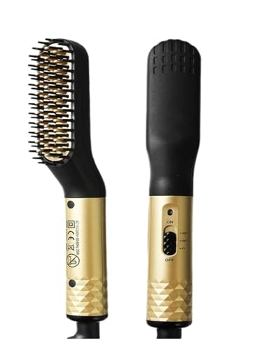 Peine eléctrico alisador multifuncional para cabello y barba miniatura 2