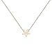 Produktbild Single Star Charm Halskette 18ct vergoldet kurz 38cm