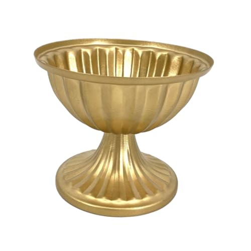 FABLOFT Decorative Vase Classic Iron Urn Planter for Living Room Indoor Dining Table gold large Deal