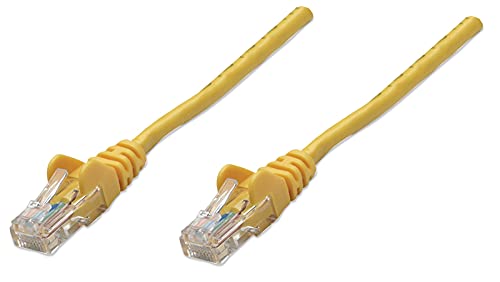 Intellinet 353020 Câble Réseau, RJ45 Connecteur Mâle, Cat 5e UTP CCA, Jaune, 2 m Cover