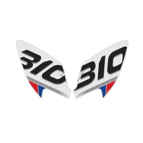 Tapis de réservoir BMW G310GS blanc protection latérale moto 2018-2022