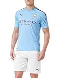 PUMA Herren MCFC Home Shirt Replica Sané Print Trikot, Team Light Blue/Tillandsia Purple, L