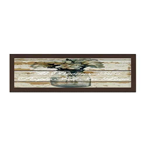 Decoration murale en bois avec citations romantiques pour couple et salon