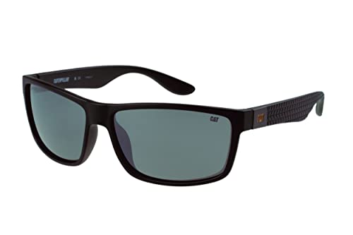 Image of CAT 8018 Men's Polarized Rectangular Sunglasses, UV400 Protection, 61 mm