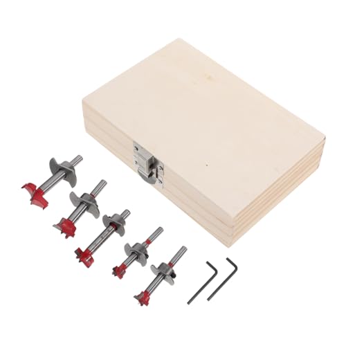 Kit de brocas para madera con construcción de acero resistente