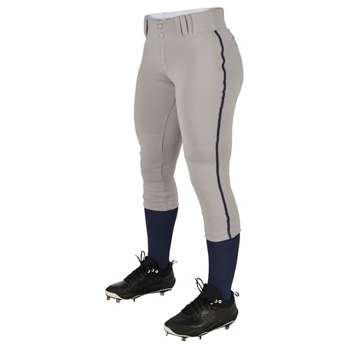 Pantalon de softball femme taille basse CHAMPRO avec liseré Tournament