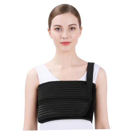 NASSMOSSE Soporte para costillas para hombres y mujeres, soporte elástico para costillas magulladas, fracturadas o dislocadas, protección, vendaje de compresión y para el pecho