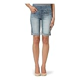 Rock & Republic Women's Denim Rx Fever Stretch 10' Bermuda Short, Funky Fresh-Light Indigo, 12