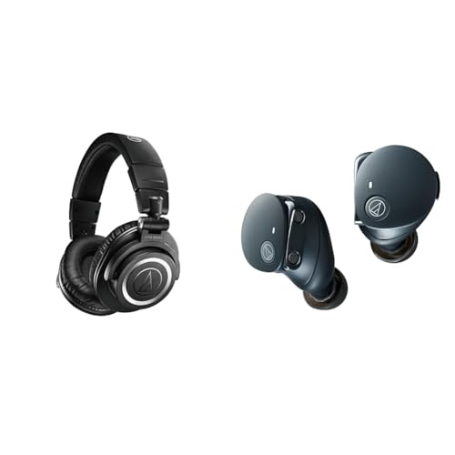 �y�Z�b�g�����z�I�[�f�B�I�e�N�j�J ATH-M50xBT2 ���C�����X�w�b�h�z�� Bluetooth �L�� AAC LDAC Alex Fast Pair 50���ԍĐ� �}���`�y�A�����O �y�������K���ʕi�z �u���b�N + ATH-CKS50TW2 BK(E)
