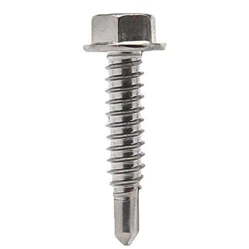 #12 x 1 pulgada Tornillos Hexagonal Autoperforante miniatura 3