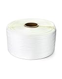 QWORK 3/4' x 1640' Woven Cord Strapping Roll, Heavy Duty Polyethylene Braided Rope Strap Roll, 1830 lb Strong...