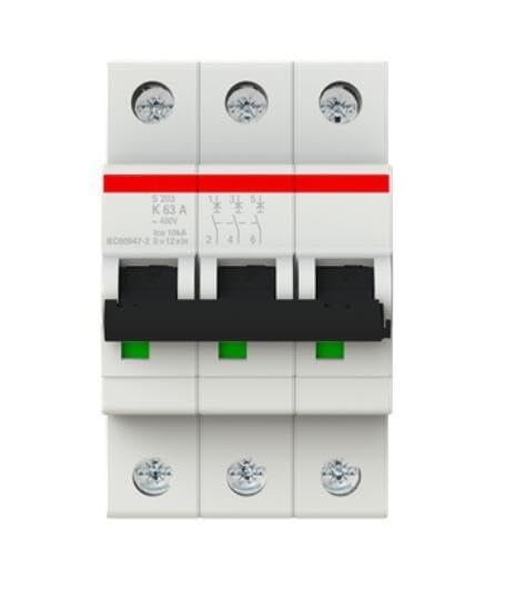 Miniature Circuit Breaker S203-K4 10115627 3P | 4A | K | 10kA