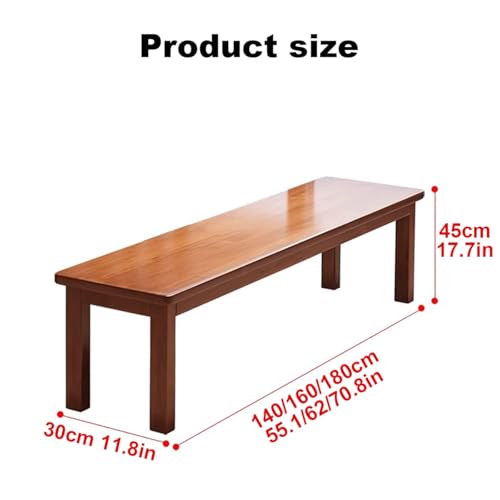 Banco de entrada de madera maciza y asiento de cocina bajo para interiores 2