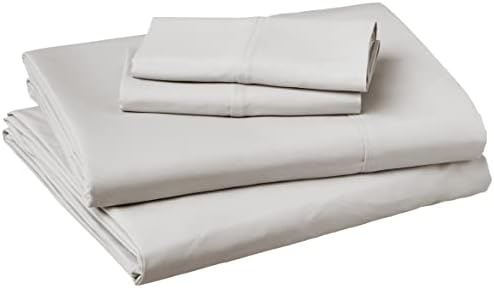 Amazon Basics Microfiber Sheet 3 Piece Set, Twin XL, Cream, Solid