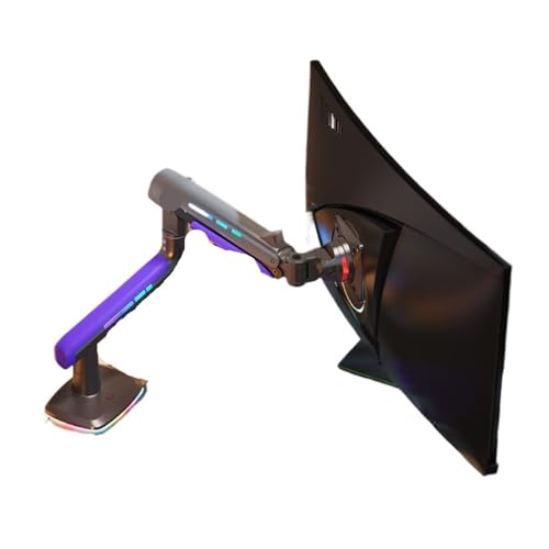 Bras robotisé pour écran incurvé ultra-large de 60 pouces avec fixation articulée de bureau