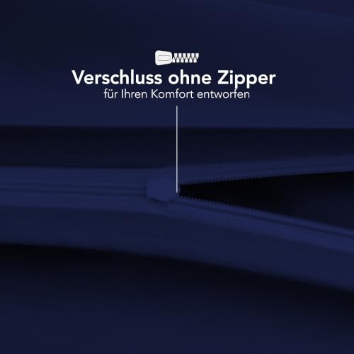 Dreamzie - Kissenbezug 40 x 80cm - 2er Set - 100% Baumwolle - Dunkelblau – Ansicht 4