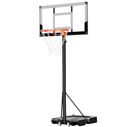 Aimking Portable Basketball Hoop Outdoor System with 38 Inch Shatterproof Backboard