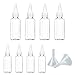 Squeeze Bottle Botellas de Condimento 8 Piezas Dispensador de Botellas de Plástico Botellas dispensadoras con 2 embudos aceitera plastico para loción de salsa Ketchup Mostaza