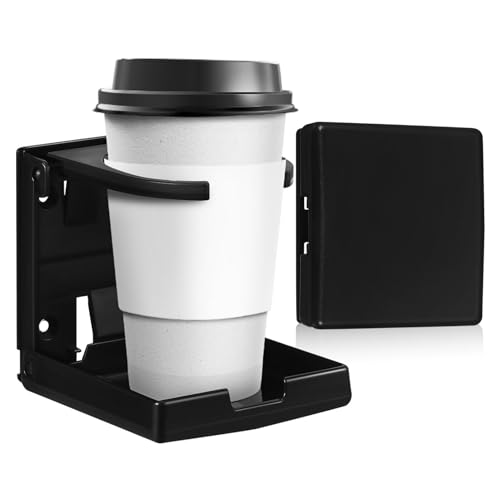 Portavasos para carro OUNONA 2 piezas expandible ABS negro