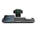 Produktbild CubeNest kabelloses magnetisches Ladepad 3 in 1 | kompatibel mit iPhone 12/13/14-Serie, AirPods, Apple Watch und Anderen Magsafe -fähigen Geräten | Qi Ladestation | robuste Aluminiumverarbeitung