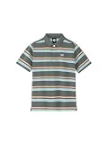 [カンタベリー] ポロシャツ S/S STRIPE FLEXCOOL CONTROL POLO CG_チャコールグレー L
