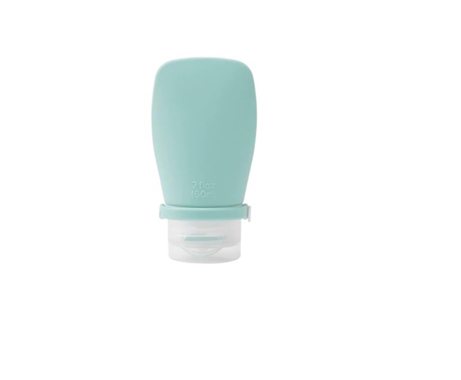 Bottiglia da viaggio in silicone 4 pezzi Per Shampoo, Lozione | Bottiglia da spremere for shampoo doccia e gel, contenitore portatile ricaricabile, a tenuta stagna(Green)