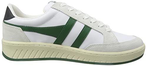 Gola Men's Sneaker, White Dark Green Black, 9 #TOP5