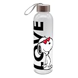 GEDA LABELS Botella de cristal unisex juvenil Peanuts Love, multicolor, 500 ml