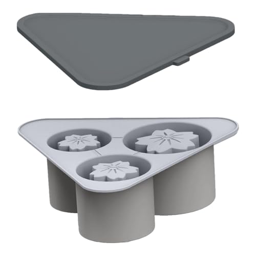 Molde para cubitos de hielo, moldes de hielo | Bandeja de hielo reutilizable | Bandeja de hielo de fácil liberación para congelador, moldes de hielo plegables de silicona con 3 rejillas, adecuados