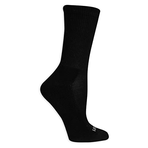 Fruit of the Loom Everyday Soft Cushioned Socks-10 Pair Packs, Black, Womens Shoe Size: 4-102