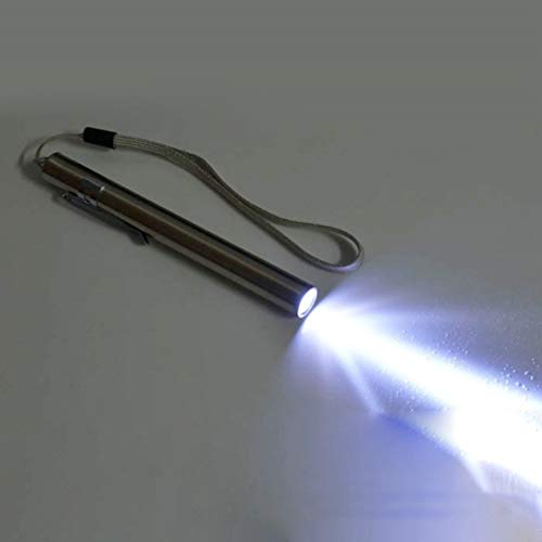 Mobestech Lanterna de LED recarregável USB para uso de diagnóstico de emergência com clipe (luz bran