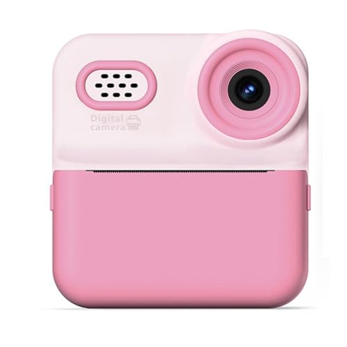 Appareil photo enfant rose avec imprimante thermique mini cabine photo DIY