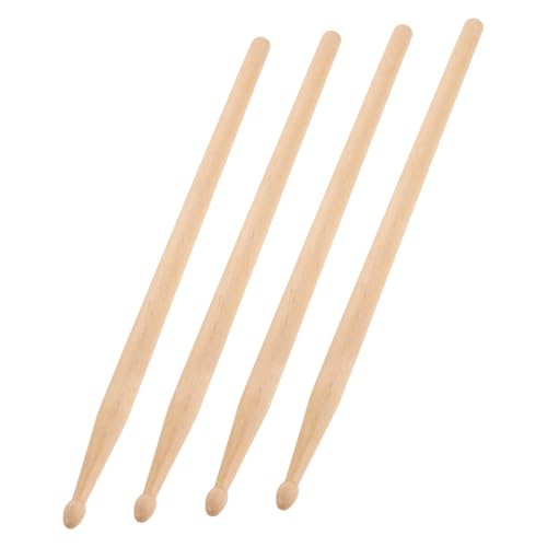 Juego de 4 baquetas de madera de arce tamaño 5B miniatura 1