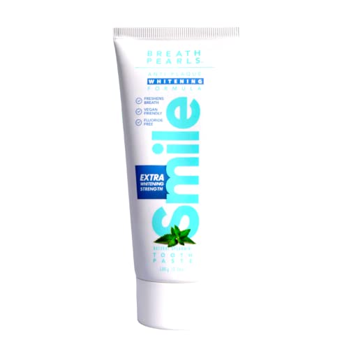 Smile Fresh Breath Natural Fluoride Free Spearmint Whitening Toothpaste Vegan Friendly Extra Strength Sls And Paraben Free #TOP3