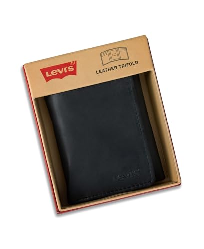 Levi's Men's Trifold Wallet-Sleek and Slim Includes Id Window and Credit Card Holder